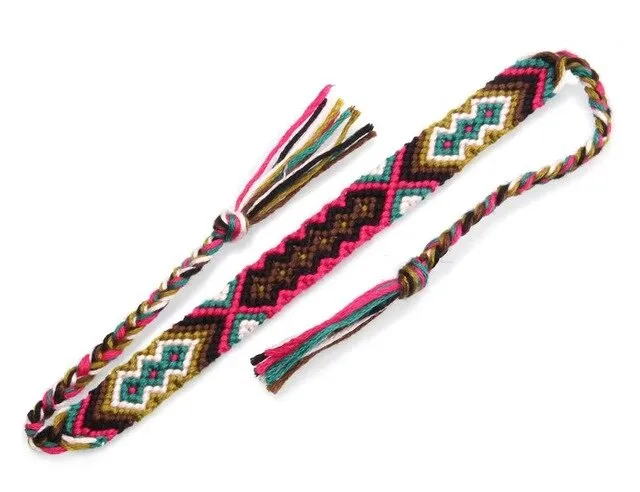 Bohemian Tie Tassels Woven Friendship Bracelet Women Men 2019 New Fashion Summer String Braided Soft Surf Beach Bracelet&Anklet