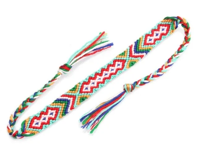 Bohemian Tie Tassels Woven Friendship Bracelet Women Men 2019 New Fashion Summer String Braided Soft Surf Beach Bracelet&Anklet
