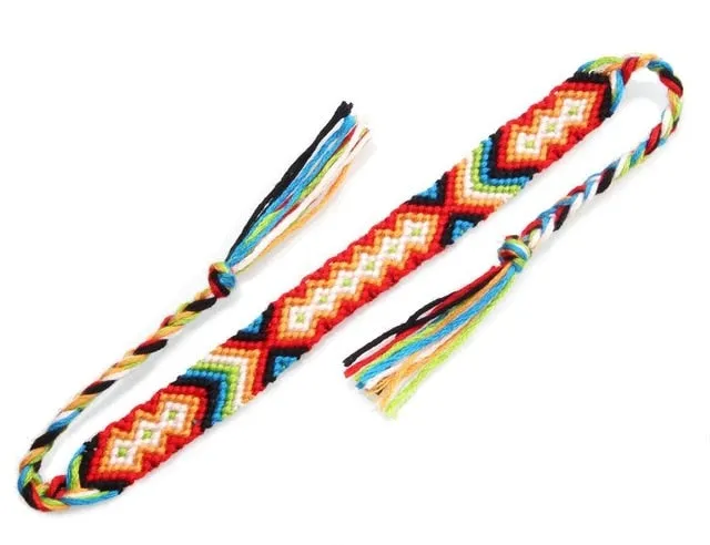 Bohemian Tie Tassels Woven Friendship Bracelet Women Men 2019 New Fashion Summer String Braided Soft Surf Beach Bracelet&Anklet