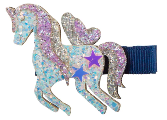 Boutique Navy Hair Clips