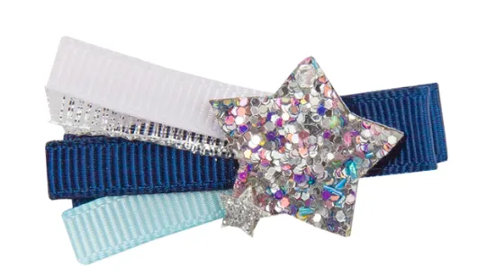 Boutique Navy Hair Clips