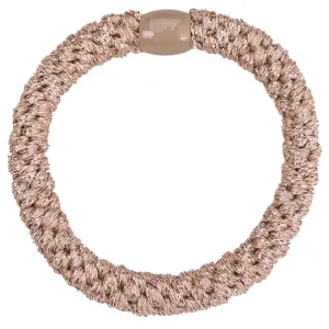 Bow's by Str Braided Hairties Beige Metallic