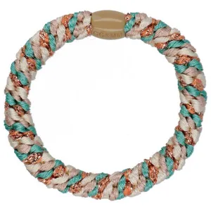 Bow's by Str Braided Hairties Multi Mint Beige Glitter