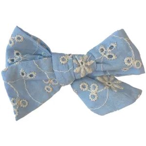 Bow's by St?r Cornelia Bow - Light Blue Embroidered