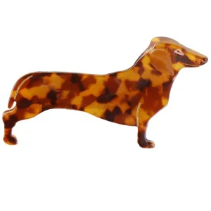 Bow's by St?r Dachshund Hair Clip - Brown