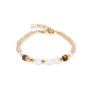 Bracelet Cosmic Pearls deep gold