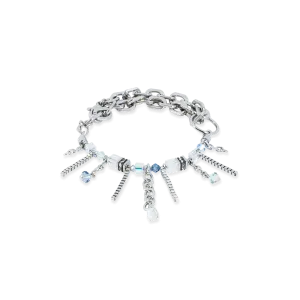 Bracelet Sunray Cube Boh??me silver-white