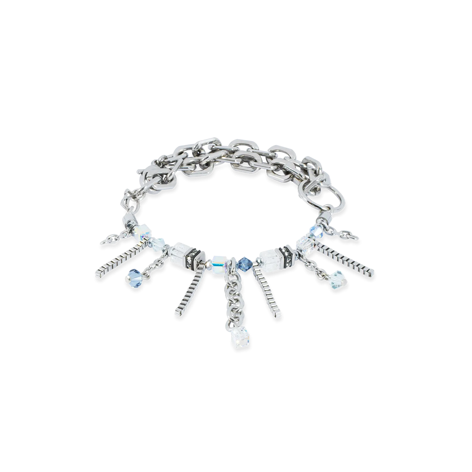 Bracelet Sunray Cube Boh??me silver-white