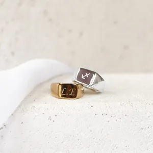 Bree - Stainless Steel Engraved Ring