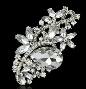 Brooch Clear Rhinestone Crystal BR-050