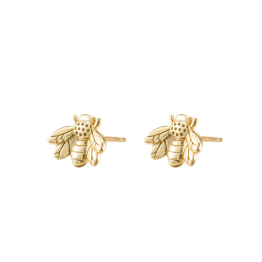Bumble Bee Stud Earrings