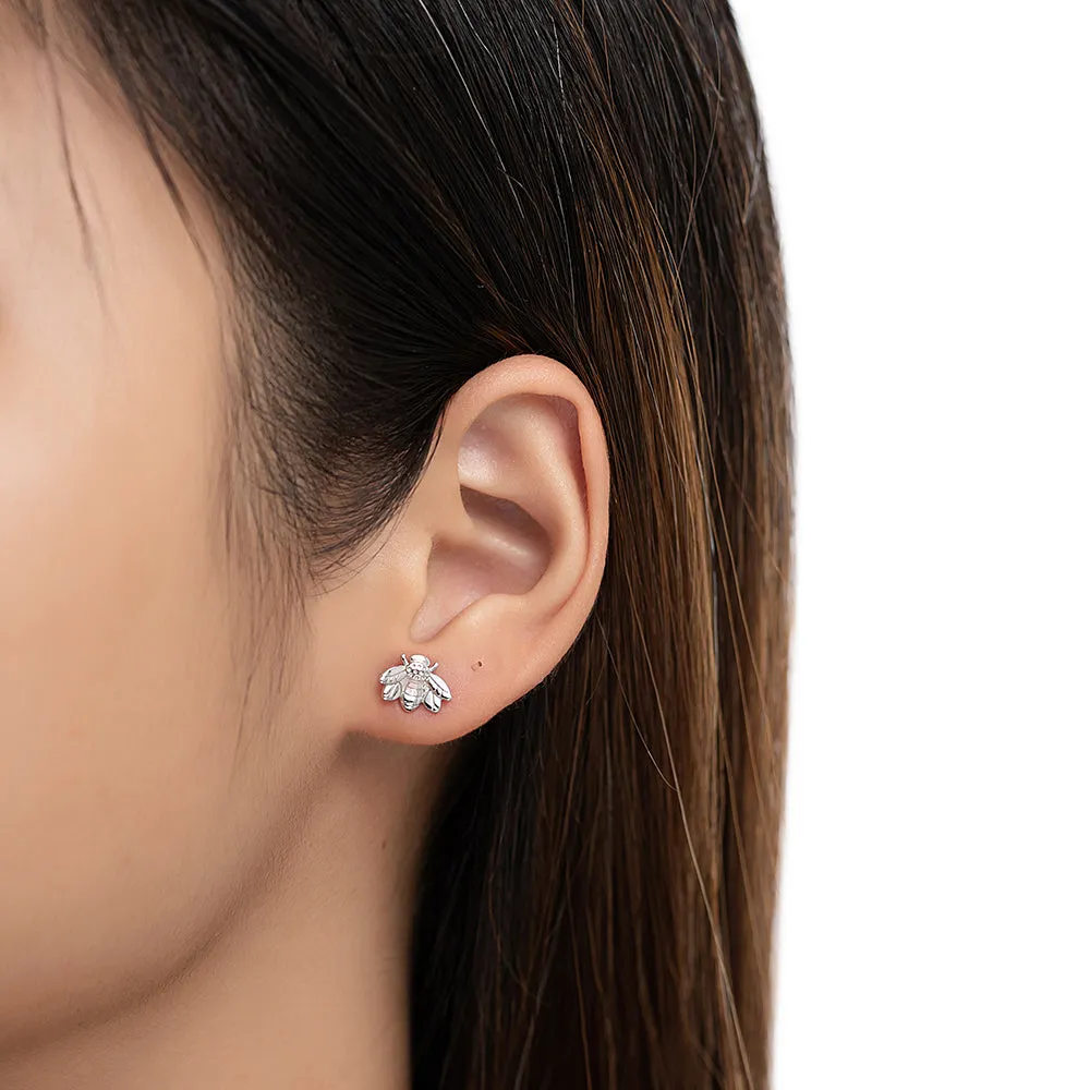 Bumble Bee Stud Earrings