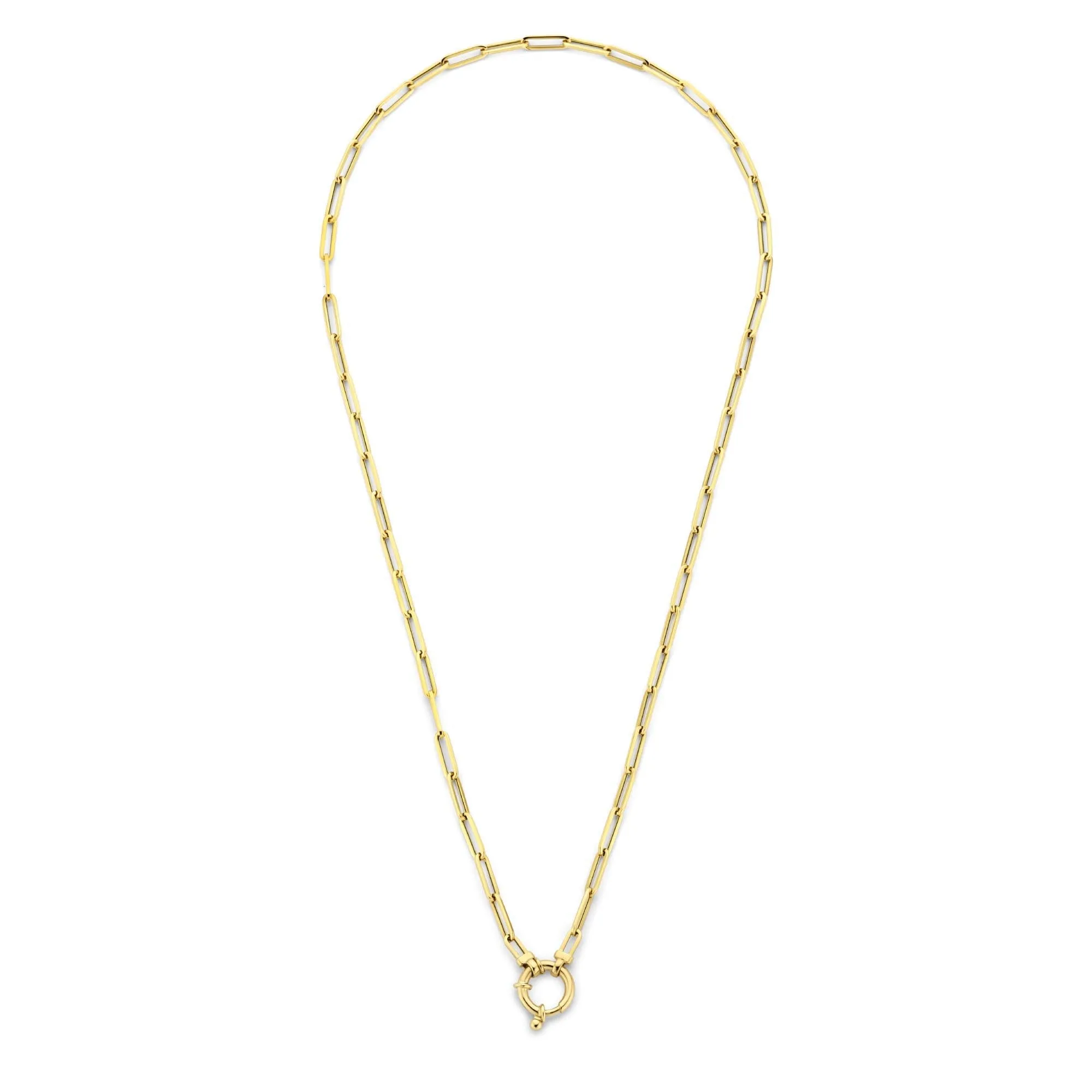 Cadeau d'Isabel 14 karat gold link necklace and link bracelet gift set
