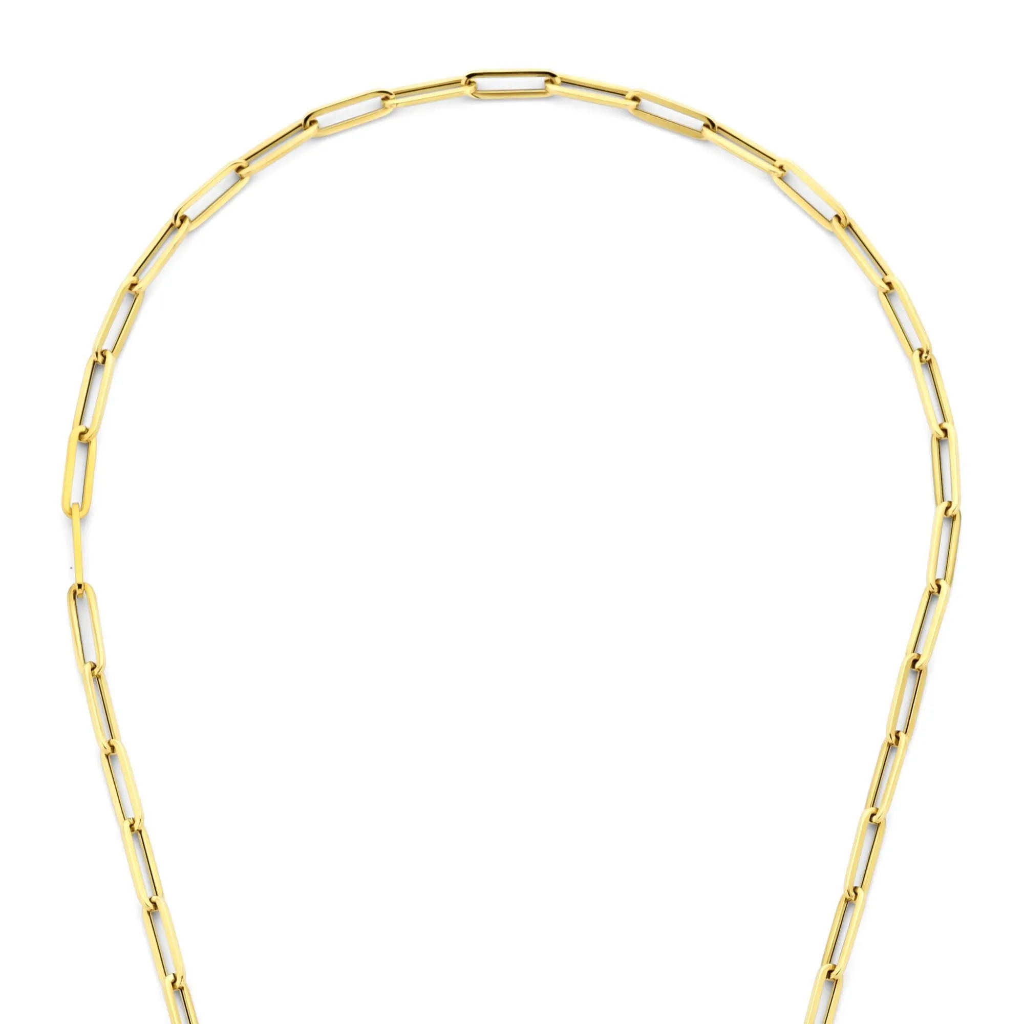 Cadeau d'Isabel 14 karat gold link necklace and link bracelet gift set