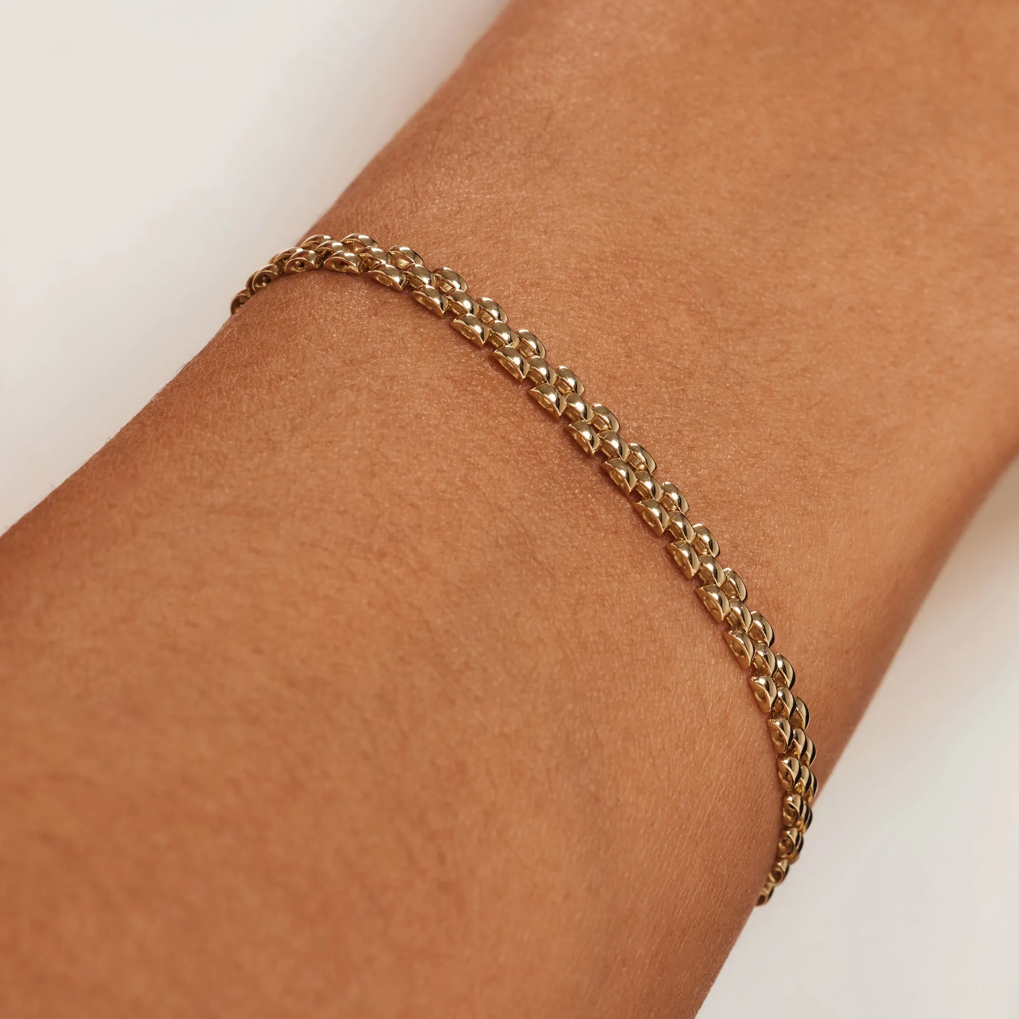 Cadeau d'Isabel 14 karat gold necklace and bracelet gift set