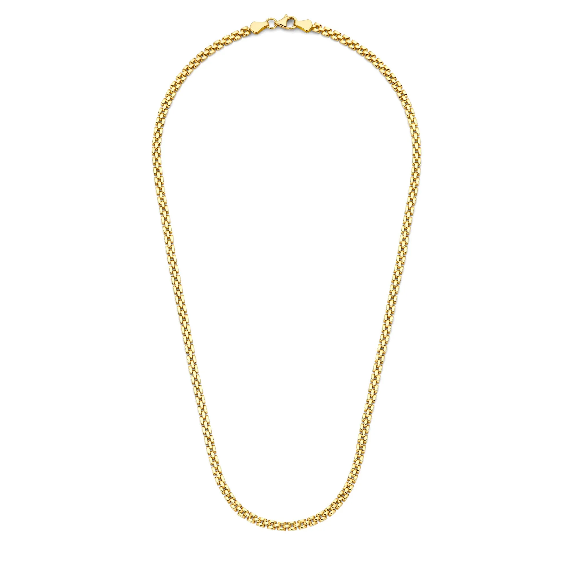 Cadeau d'Isabel 14 karat gold necklace and bracelet gift set
