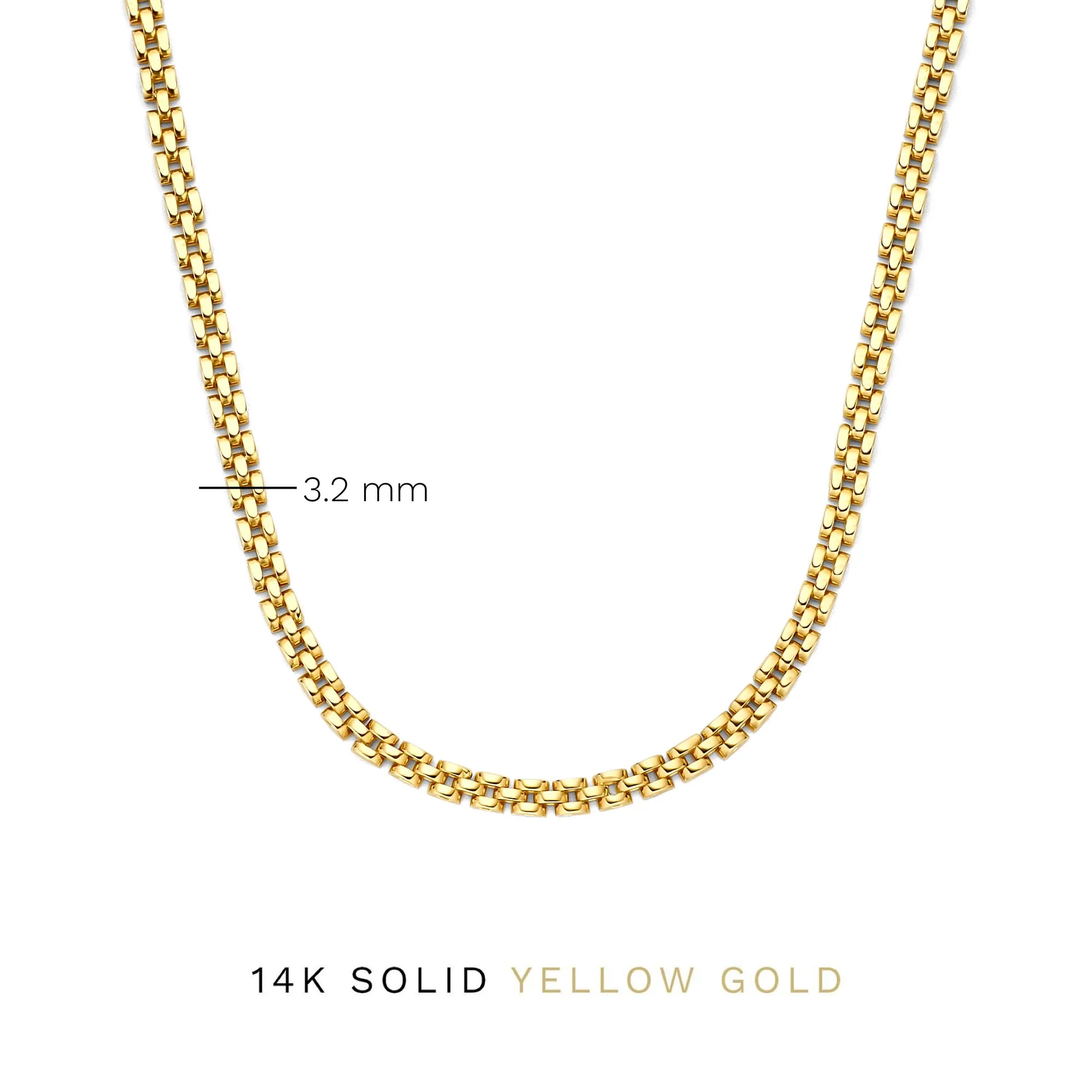 Cadeau d'Isabel 14 karat gold necklace and bracelet gift set