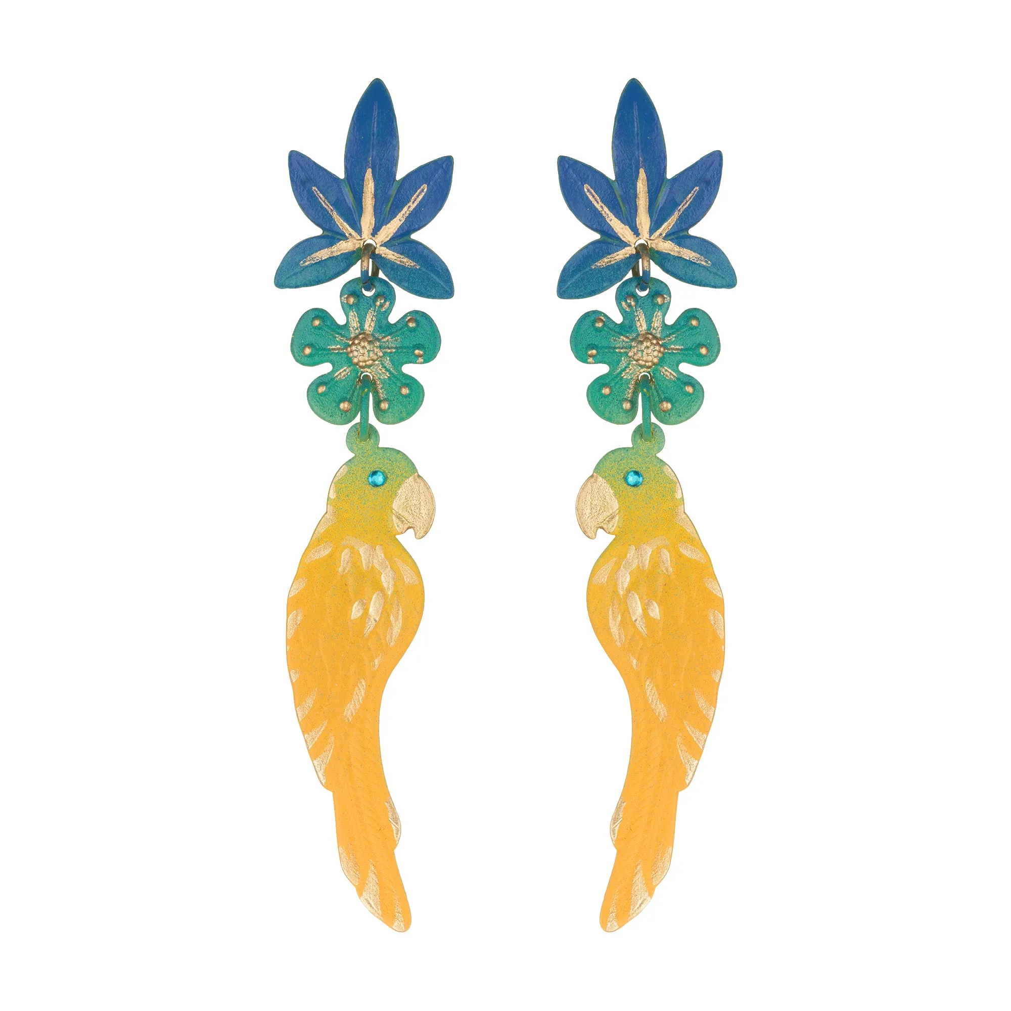 Carib Macaw Earrings