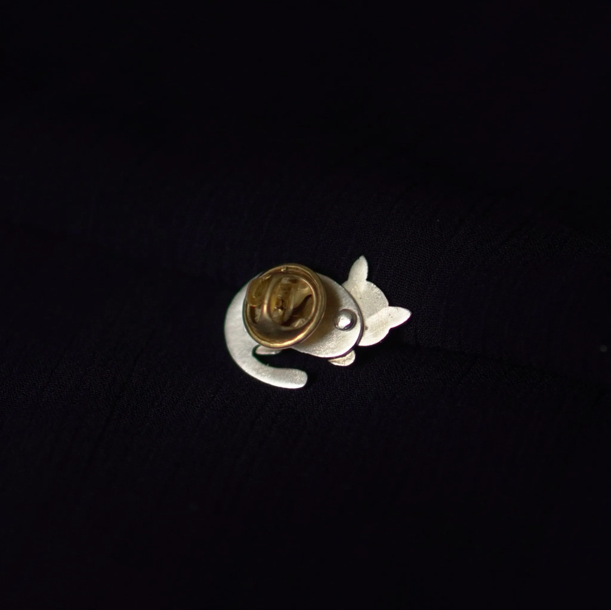 Cat Silver Pin a?? Movable Head