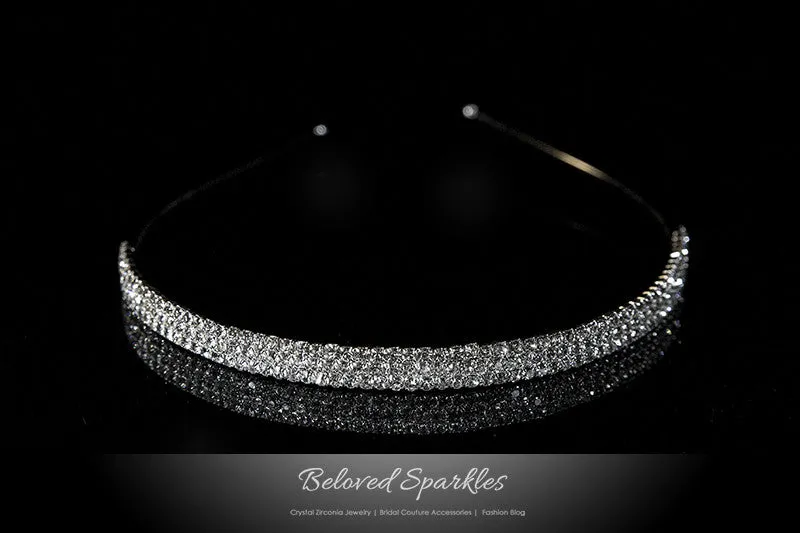 Celes Three Rows Rhinestone Headband | Rhinestone