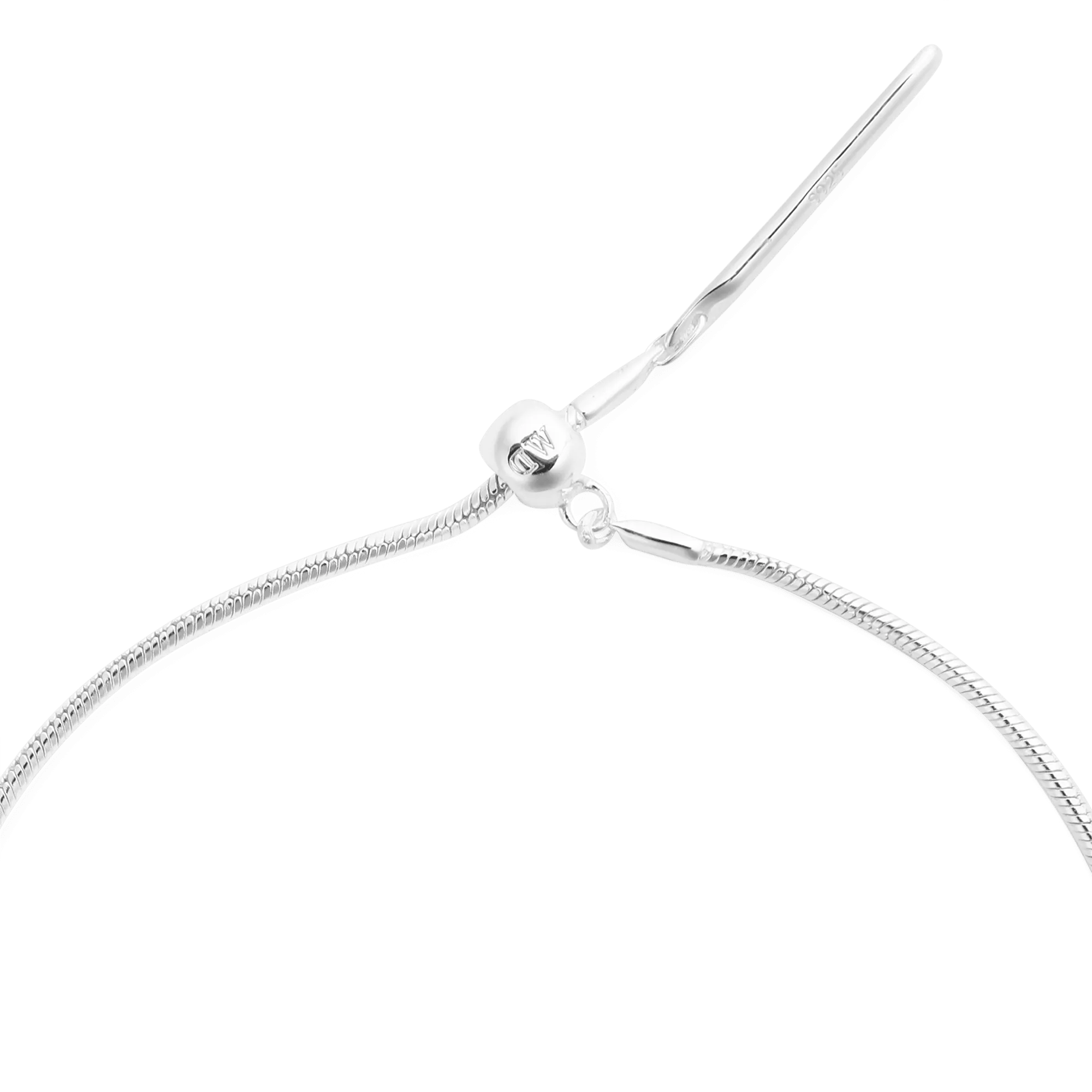 Charms Snake Necklace S925 Sterling Silver