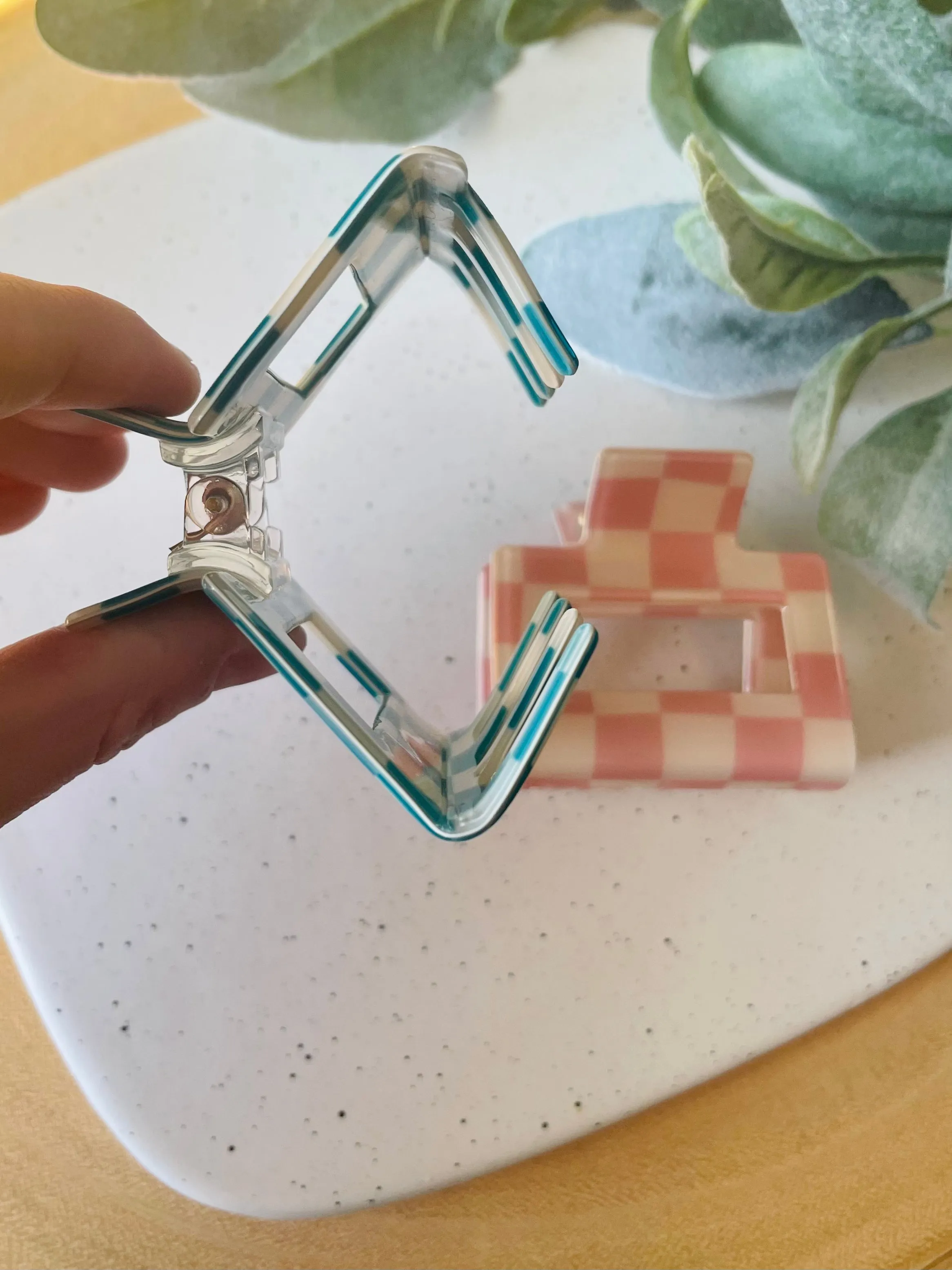 Checkered 2?? Claw Clips