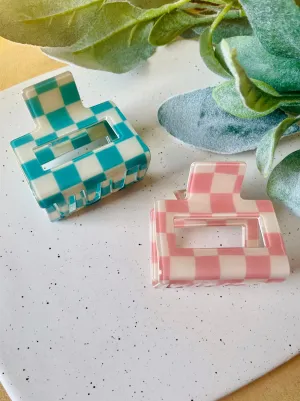 Checkered 2?? Claw Clips