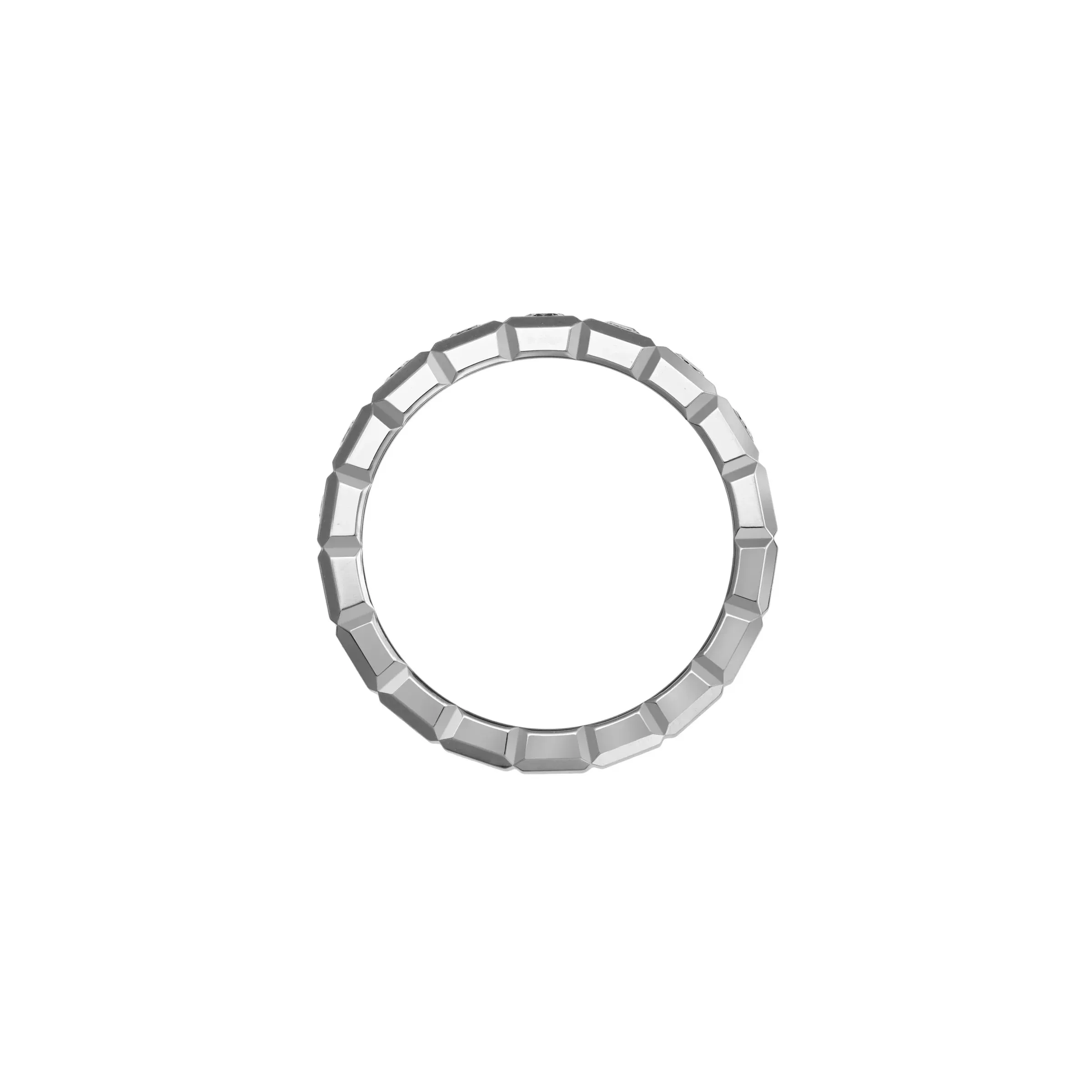 Chopard Ice Cube 18ct White Gold Diamond Half Set Medium Ring