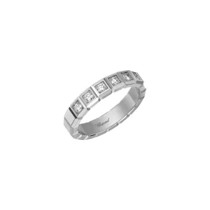 Chopard Ice Cube 18ct White Gold Diamond Half Set Medium Ring
