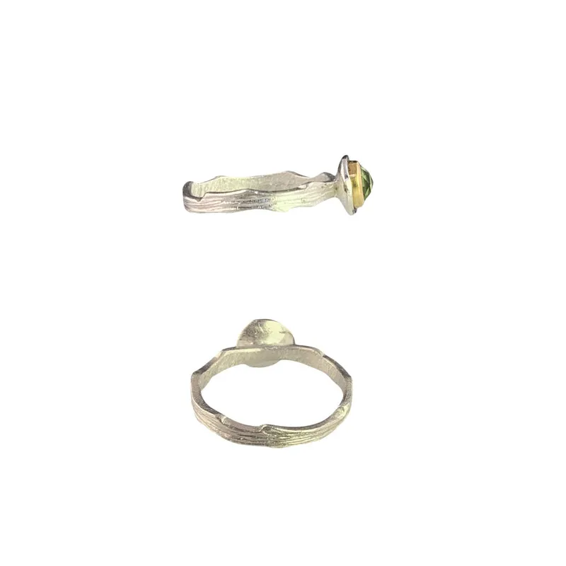 Cloud Forest Rose Cut Montana Sapphire Stacking Set - Bright