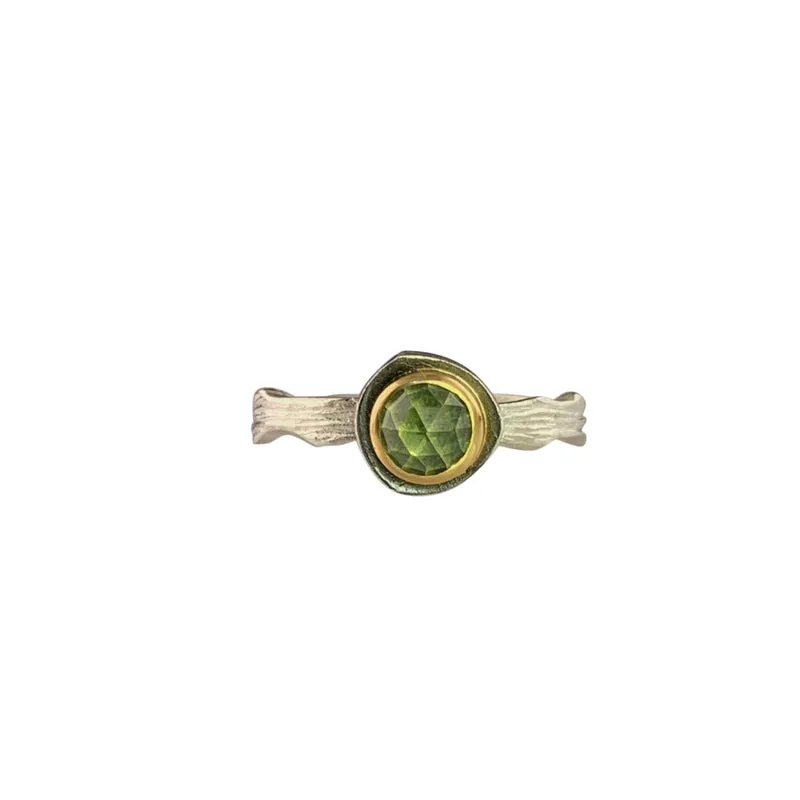 Cloud Forest Rose Cut Montana Sapphire Stacking Set - Bright