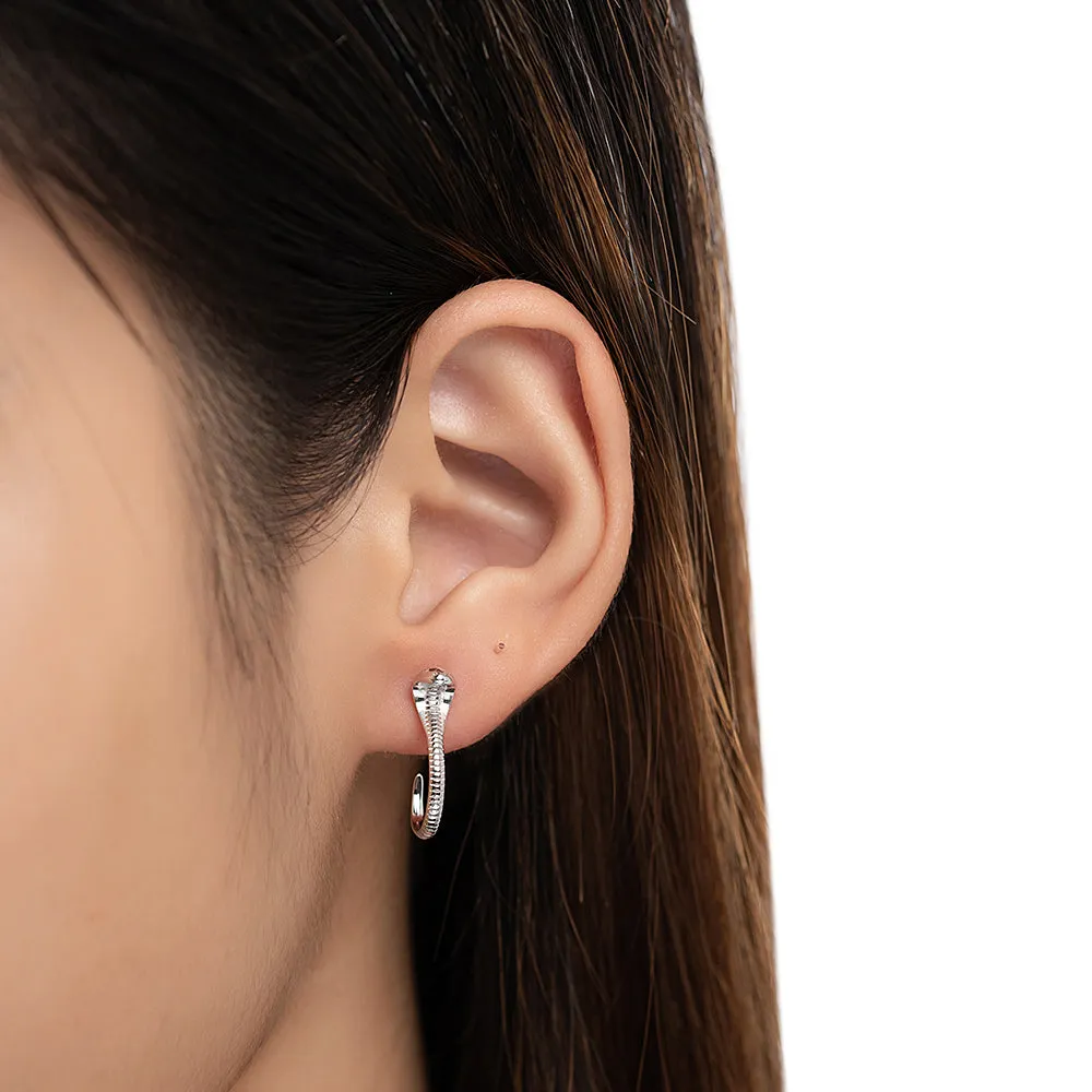Cobra Snake Hoop Earrings
