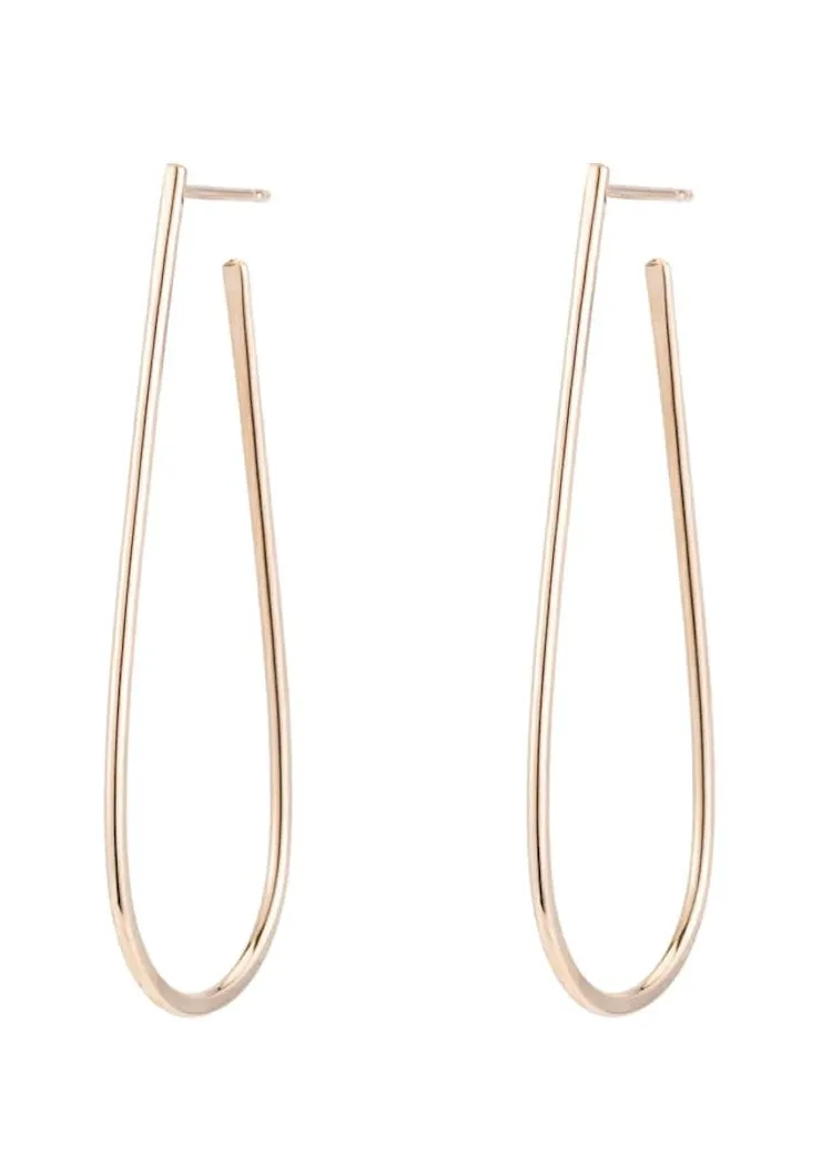 Colleen Mauer Designs | Large U Post Earrings Yellow Gold