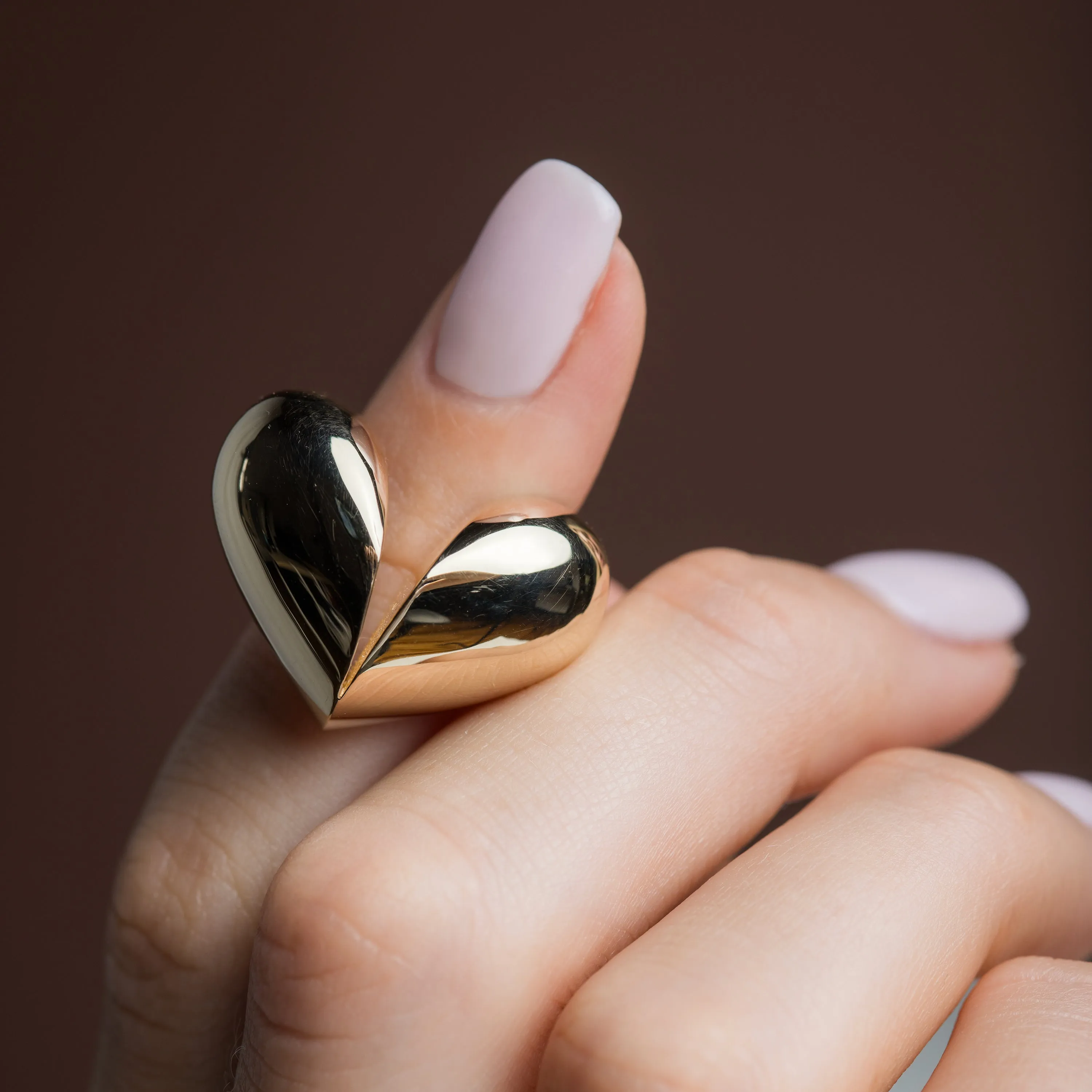 Cracked Open Heart Ring - In Stock