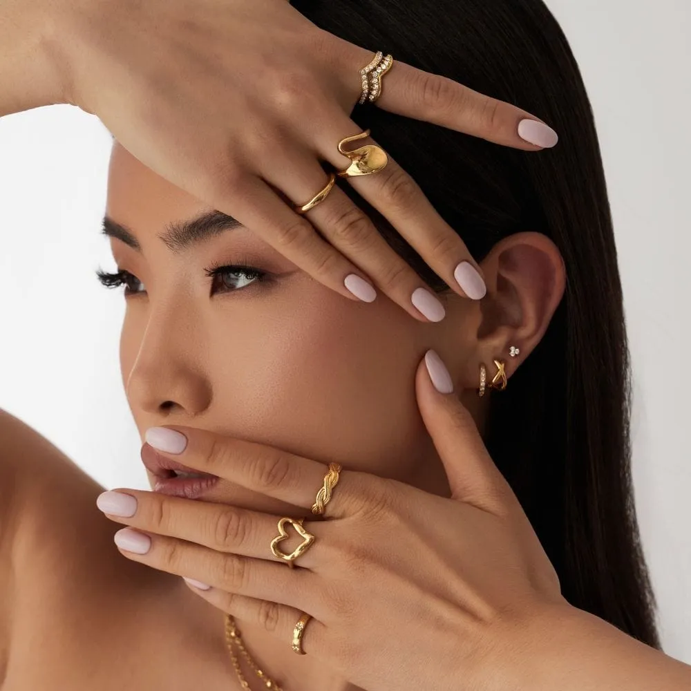 Criss Cross Hoop Earrings