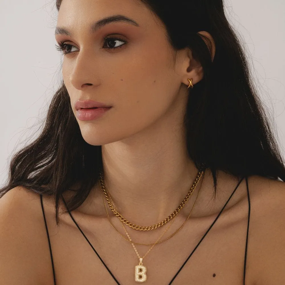 Criss Cross Hoop Earrings