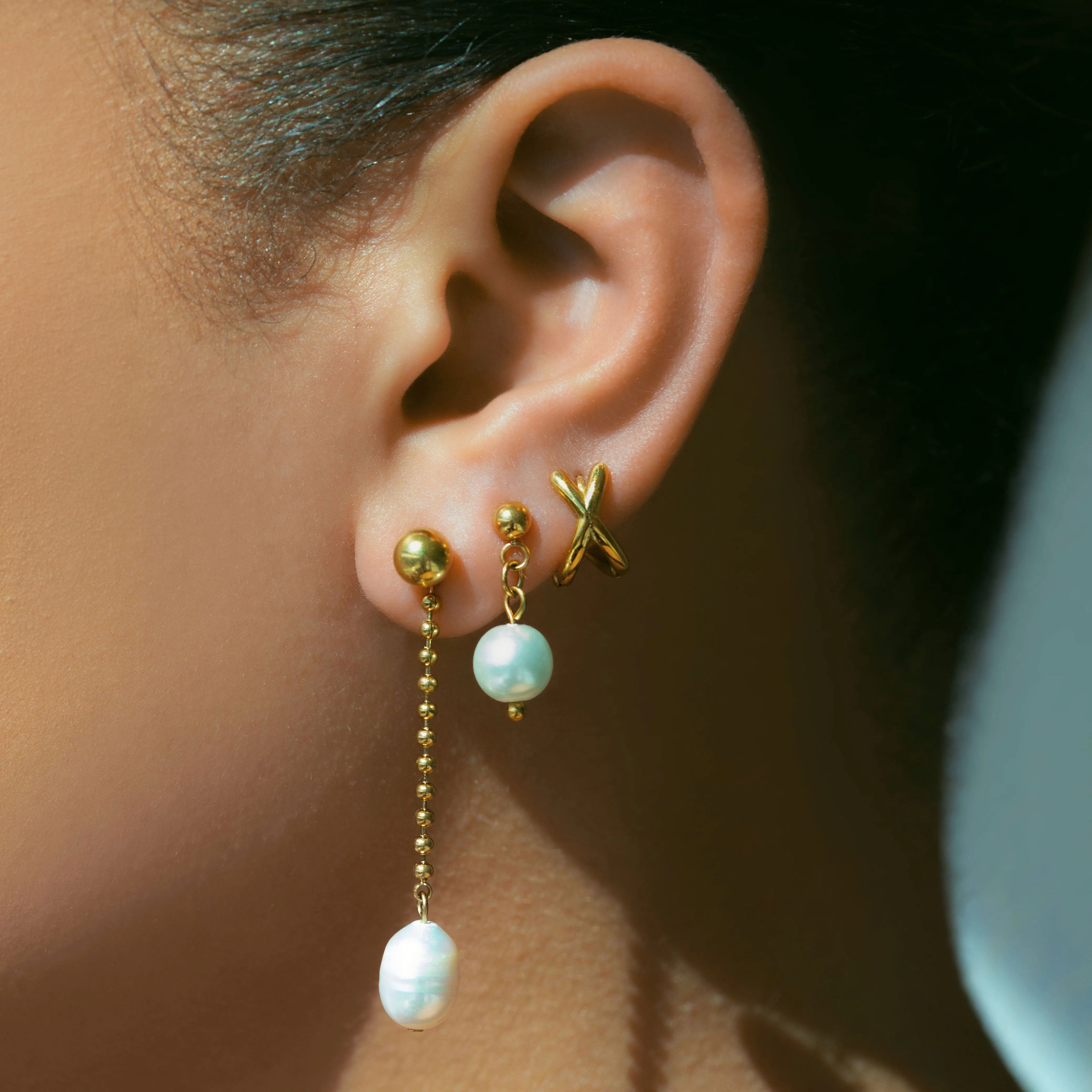 Criss Cross Hoop Earrings