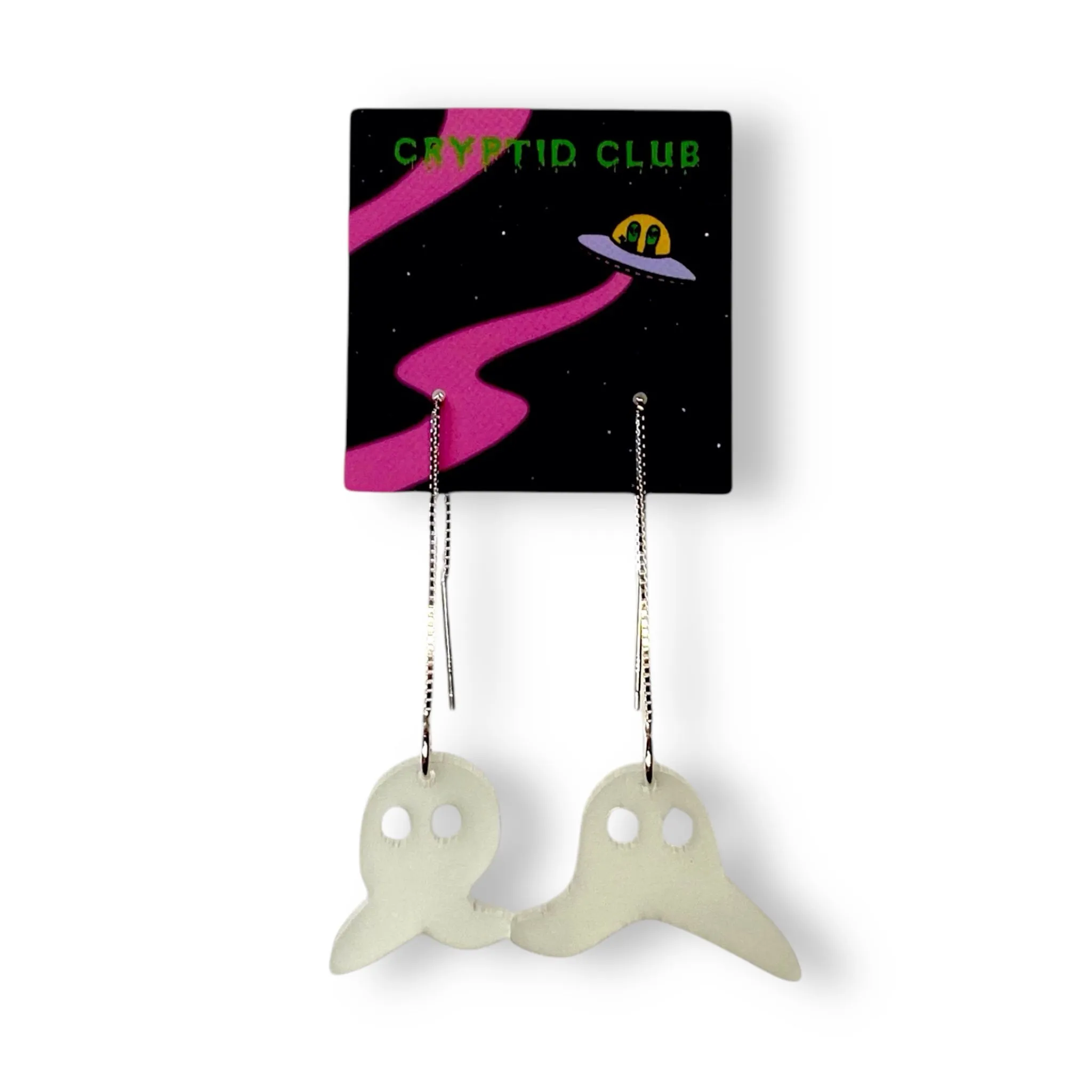 Cryptid Club Fresno NightCrawler Earrings- GLOWS!