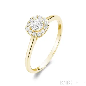 Cushion Diamond Halo Ring