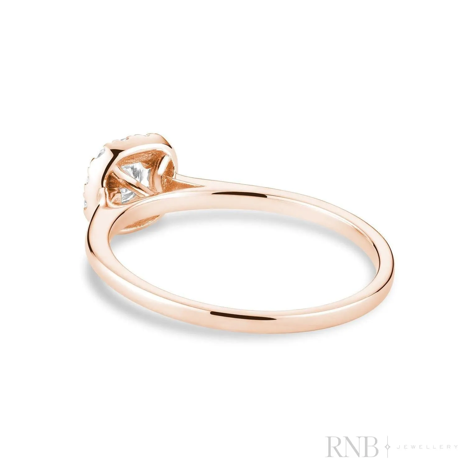 Cushion Diamond Halo Ring