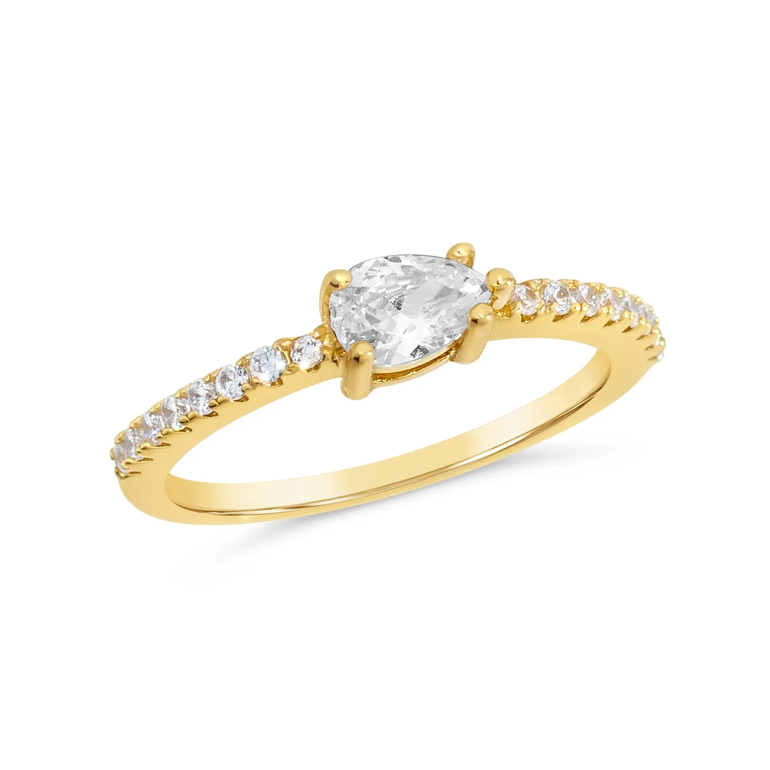 Dainty Pear Shape Ring