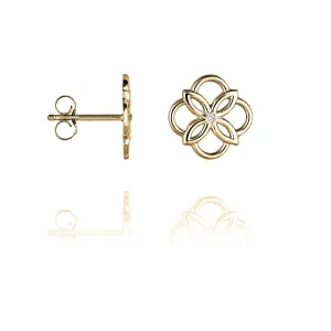 Daisy One Diamond Ear Studs