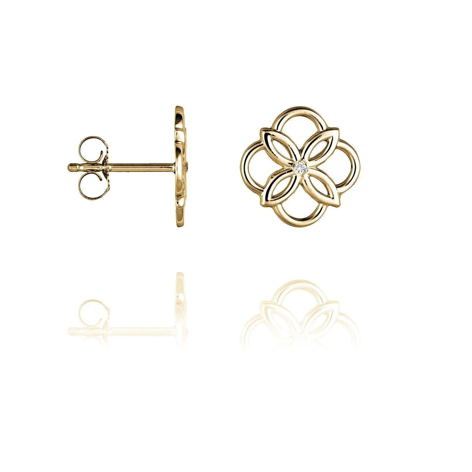 Daisy One Diamond Ear Studs