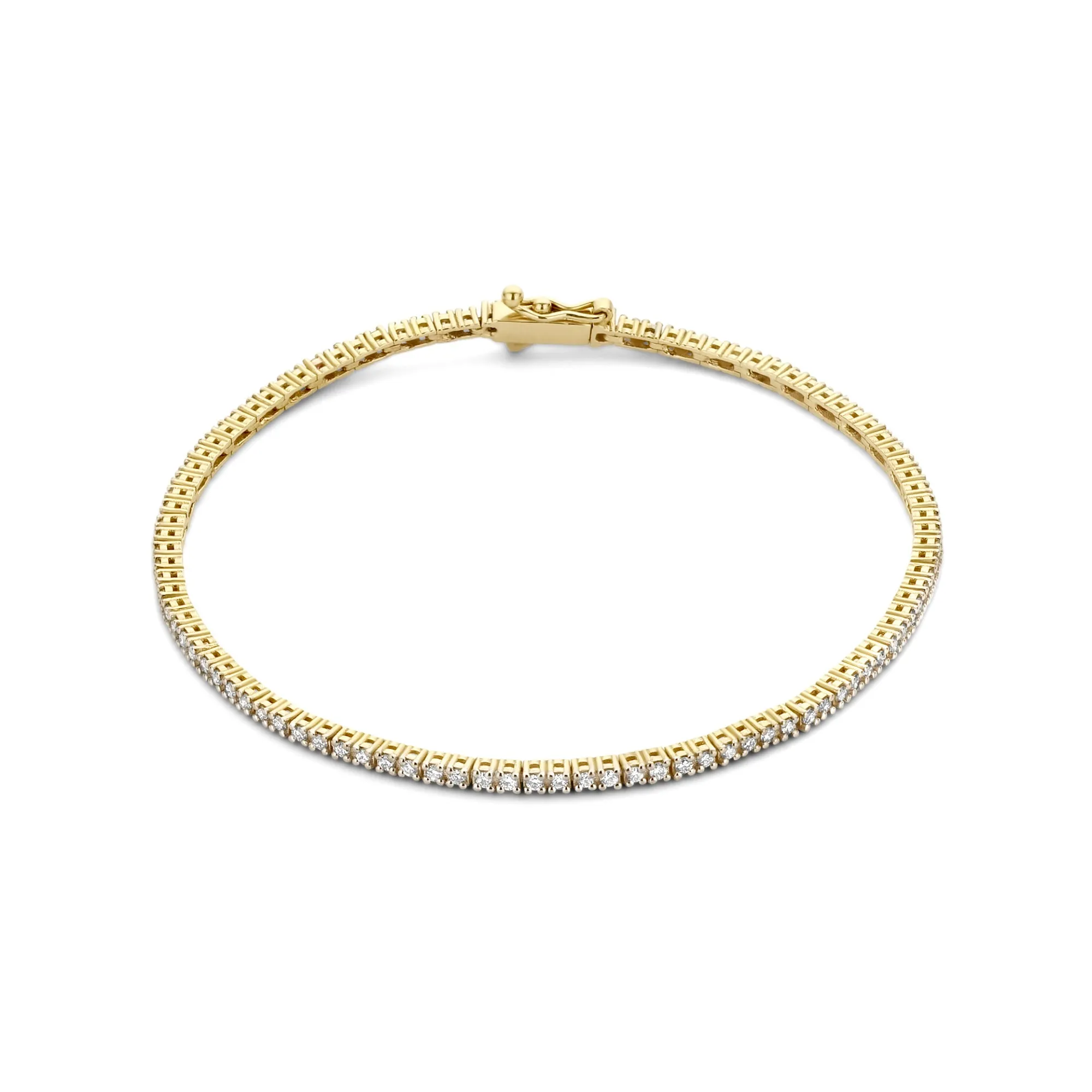 De la Paix Madeline 14 karat gold tennis bracelet with diamond 1.08 ct