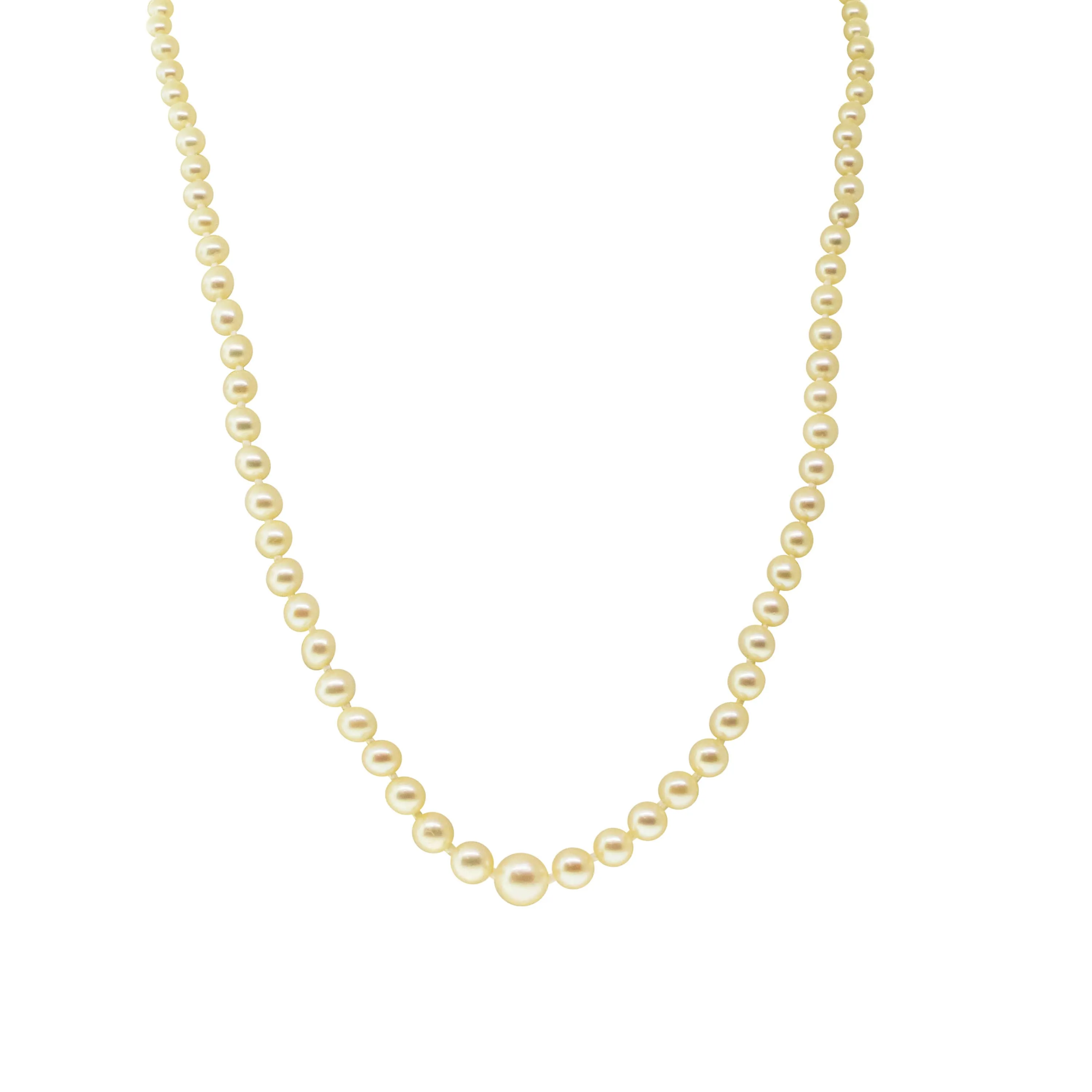 Deja Vu 9ct Yellow Gold Cultured Pearl Strand