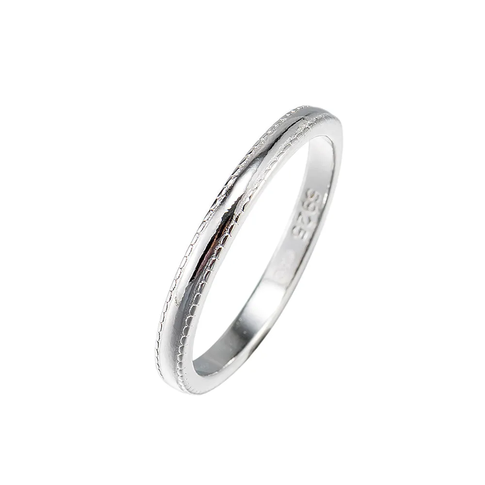 Detailed Plain Band Ring