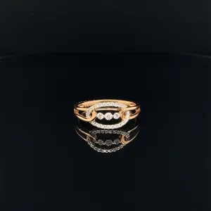 Diamond Delicate Triple Halo Ring in 18k Rose Gold - (#25-HRDIA002172)