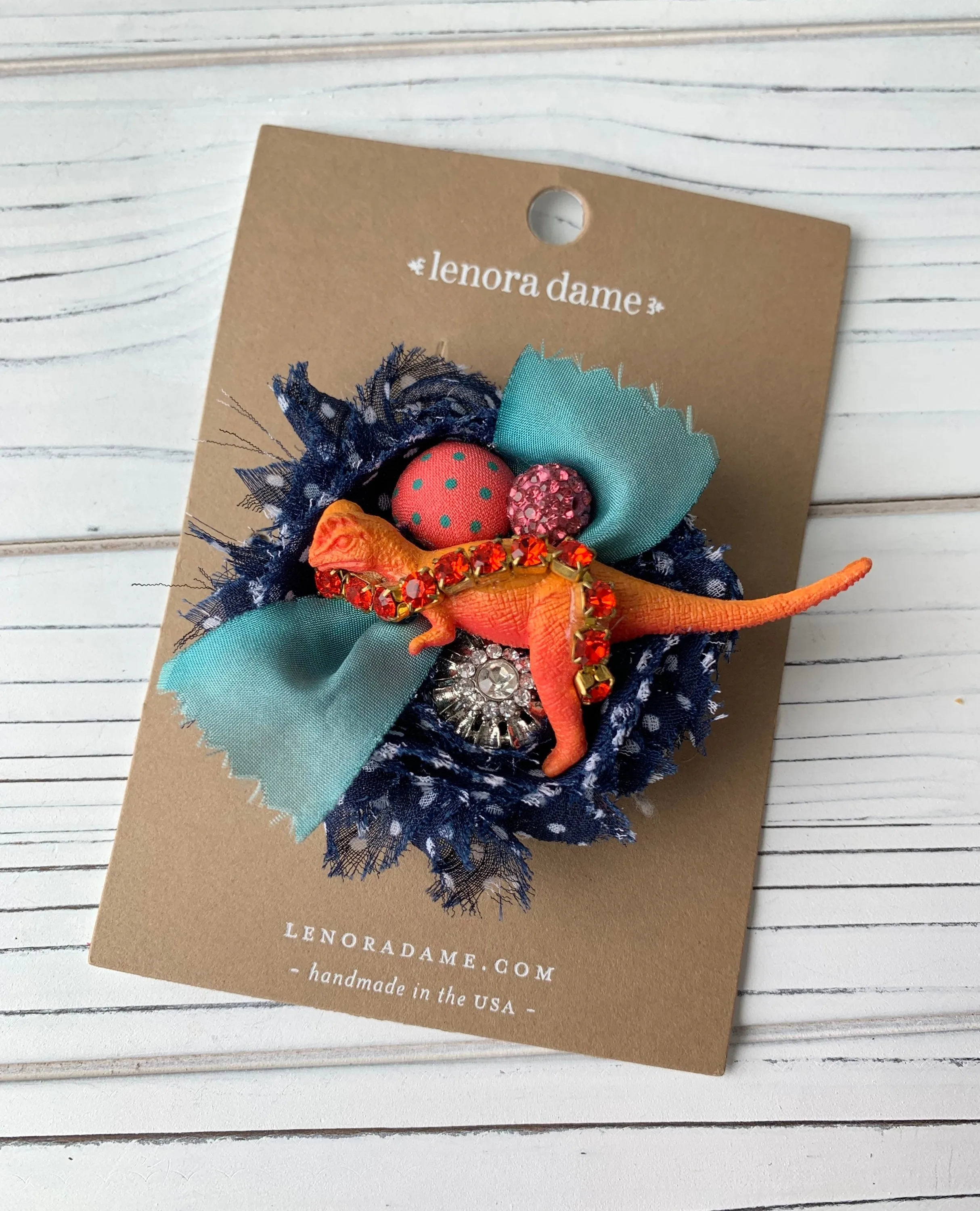 Dino-Mite Barrette in Moonlight