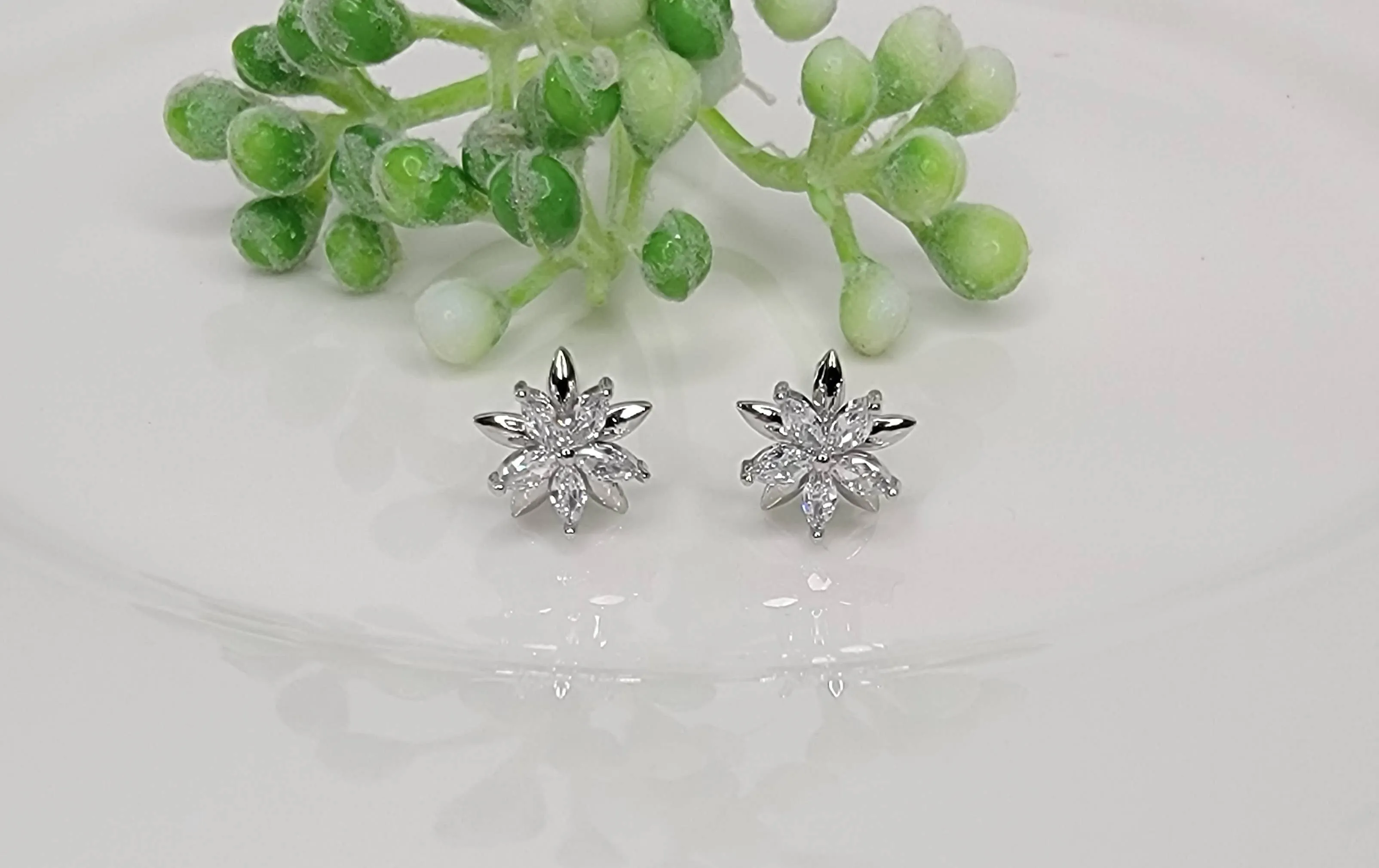 Double Star Post Earrings