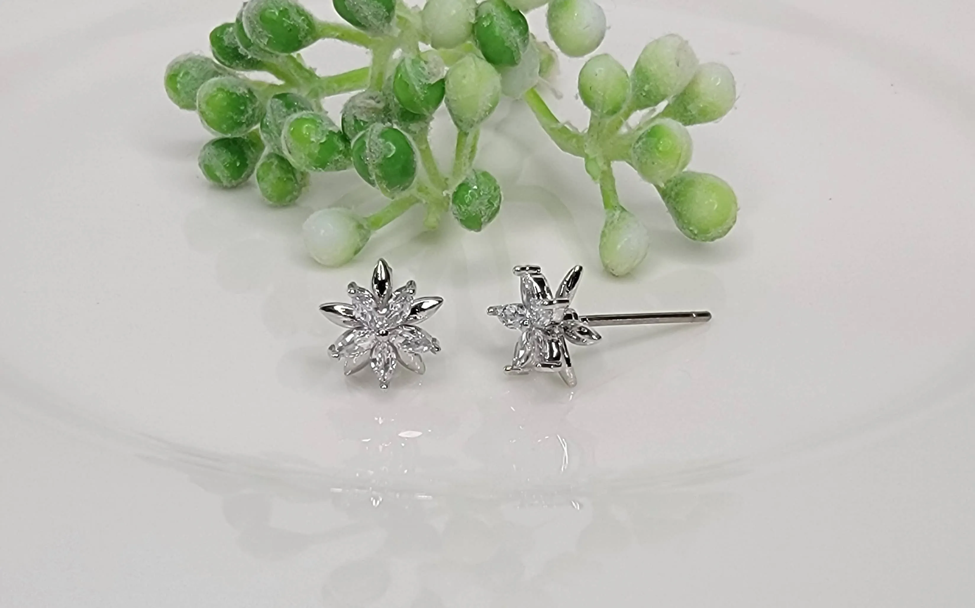 Double Star Post Earrings